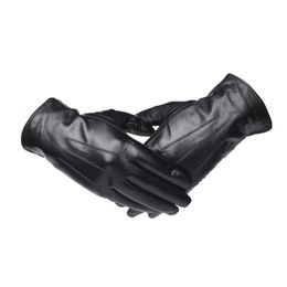 Mittens GOURS Winter Real Leather Gloves Men Black Genuine Goatskin Fleece Lined Warm Fashion Driving Arrival GSM043 230829
