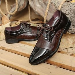 Dress Shoes Men's Casual Fashion Pointed Toe Leather Daily Formal Business Work Large Size Men