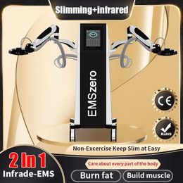 Vertical Ems Muscle Building Machine EMSzero Body Fitness Training Device for Cellulite Reduction Muscle Gain Pain Relief with Infrared heat physiotherapy