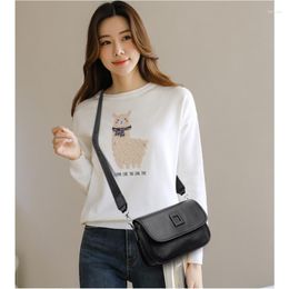 Evening Bags Woman High Quality First Layer Cowhide Shoulder Fashion Solid Color Handbags Casual Females Crossbody Bag Totes And Purses