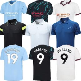 23 24 HAALAND soccer jerseys GREALISH STERLING MANS CITIES MAHREZ DE BRUYNE FODEN 2023 2024 polo man football shirt uniform