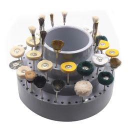 &equipments Professional Rotating Round Shape Drill Bit Storage Case Grinding Tool Tip Stand Organiser Jewellery Making Tool for Jeweller