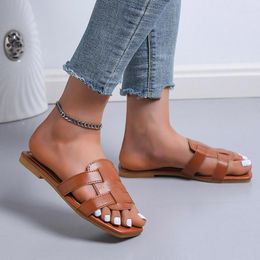 Slippers Summer Rome Flats Platform Women Casual Beach Slingbacks Sandals Flip Flops Shoes Designer Dress Femme Slides 2023