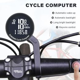 Bike Computers Bicycle Code Bicycle Computer Watch Wireless Backlit Mountain Cycling Speed Meter Odometer Stop Watch Equipment Accessories 230829