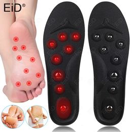 Shoe Parts Accessories EiD Big Magnets Foot Massage Magnetic Insoles Feet Physiotherapy Therapy Acupressure Slimming for Weight Loss 230830