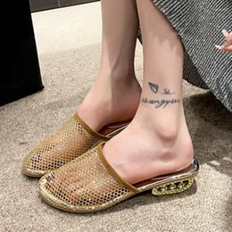 Sandals 2023 Shoes For Women Slingbacks Women's Slippers Summer Outdoor Walking Ladies Round Toe Shoe Female Platform