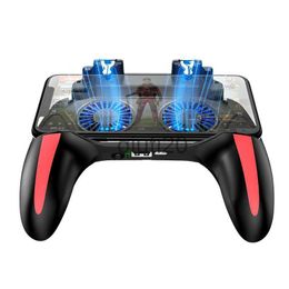 Game Controllers Joysticks PUBG mobile controller with double fan cooling for iphone ios android phone game pad free fire with 2500mah / 5000mah power bank x0830