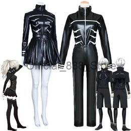 Anime Tokyo Ghoul Ken Kaneki Cosplay Costume Touka Kirishima PU Leather Black Fight Uniform Dress Unisex Halloween Party Clothes x0830