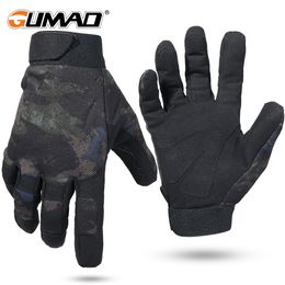 Sports Gloves Summer Men Tactical Hunting Black Full Finger Glove Army Military Bicycle Mitten Camo Airsoft Hiking Climbing Shooting 230829