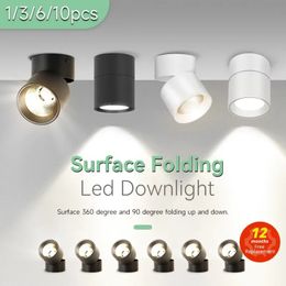Led Down Light Foldable Spot Led Light 15W 10W 7W Led Downlight 220V Ceiling Spots Aluminium Spot Light For Home Corridor