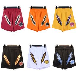 Men's Shorts Designer Ee American Wearing Fitness Sports Loose Quarter Pants with Mesh Breathable Basketball Training But Knee Fashion Brand Clothing Mxl