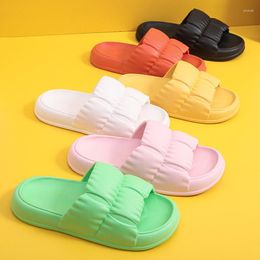 Slippers Ladies 2023 Summer Platform Bathroom Sandals Flip-Flops Home Soft Sole Non-Slip Thick Women Slide