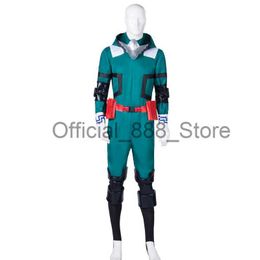 Anime My Hero Academia Cosplay Midoriya Izuku Deku Battle Cosplay Halloween Carnival Costume Unisex Costume Set x0830