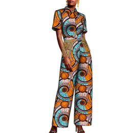 African Women's Printed Romper Street Fashion Jumpsuits Ankara Party Clothing