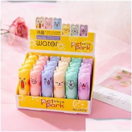 Lip Gloss Bk Moisturizing Fruit Flavor Colourless Cartoon Bear Natural Plant Cute Lipbalm Lipstick Makeup Tools Drop Delivery Health B Dhmoq