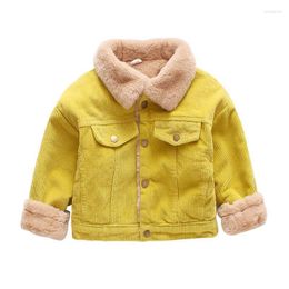 Down Coat Baby Boys Plus Velvet Jakcets Children's Padded Autumn Winter Coats Toddler Girls Thickening Baseball Outwear