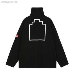 Men's Hoodies Sweatshirts High Quality Turtleneck CAVEMPT C.E Fashion Sweatshirts Men 1 1 Vintage Simple Slip-pocket Loose Crewneck Cav Empt Women Hoodies