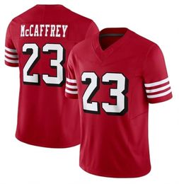 football jersey #23 Christian McCaffrey #97 Nick Bosa #85 George Kittle #54 Fred Warner Scarlet White 49ersVapor F.U.S.E. Limited