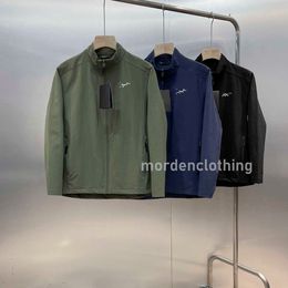 Men's outdoor sports elastic bird casual stand collar quick dry breathable woven fabric three-color jacket jacket designer cav