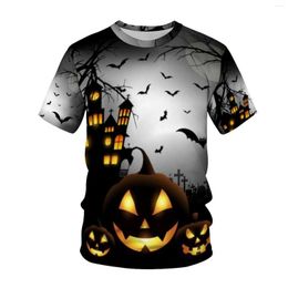 Men's T Shirts Summer Sales 3D Printed T-shirts Fashion Halloween Print Short Sleeve O-neck Casual Shirt