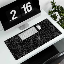 Mouse Pads Wrist Rests Spiderweb Mousepad Desk Setup Long Cute Desk Mat Home Decor Birthday Gift Large Gaming Mouse Pad R230830