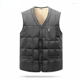 Men's Vests Style Autumn-Winter Warm Sleeveless Vest Jacket Men Slim Fit Casual Coats Waistcoat L09
