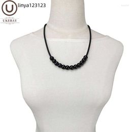 Pendant Necklaces UK Pearl Choker For Women Rubber Handmade Simple Chain Soft Rope Boho Jewelry Fashion Accessories