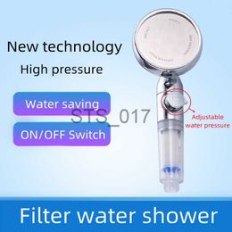 Bathroom Shower Heads New Hand Shower Head for Bath and High Pressure Water Saving Philtre Bathroom Accessories Spa Rain Showerhead with Big Panel x0830