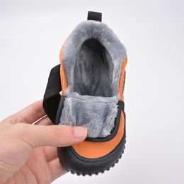 Boots 2023 Cotton Shoes For Children Snow Toddler Boys Cloth Winter Girls Kids Casual Slippers Size 21-26