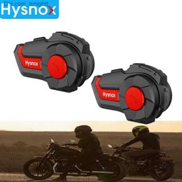 Hysnox 1000M Motorcycle BT Wireless Bluetooth Waterproof Helmet Intercom Headset FM Radio Interphone 3 Riders Motorbike Q230830