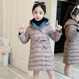Down Coat 2023 Brand Children Girl Jacket Thick Long Winter Warm Fashion Parka Hooded Outerwear Clothes For Kids Girls Clothing
