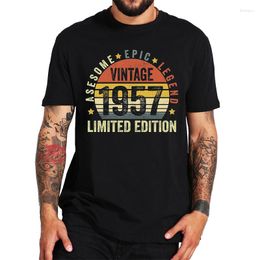 Men's T Shirts Vintage 1957 Limited Edition Birthday TShirt Husband And Wife Harajuku Streetwear Gifts Summer T-shirt For Men