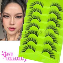 False Eyelashes Cat Eye Lashes Mink Fluffy Natural Eyelashes Winged End lashes Clear Band Lashes Fake Eyelashes Extension makeup False eyelashes x0830