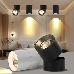 Spot LED Downlight Foldable Ceiling Light Led Spotlight 7W 10W 15W Surface Mounted Aluminium Ceiling Spots Lamp For Home Kitchen