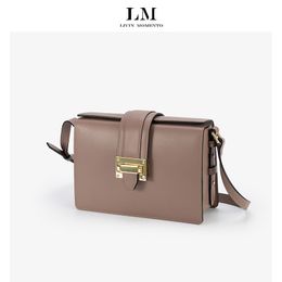 die Einkaufstasche Bureau of Lovesickness Damentasche Hochwertige, leichte Luxus-Umhängetasche Oblique Cross Damen Kleine quadratische Tasche
