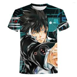 Men's T Shirts Women's Europe And America Simple 3D Printing T-Shirt Summer Fashion Leisure Cool Psycho Pass Short Sleeve Top Tee