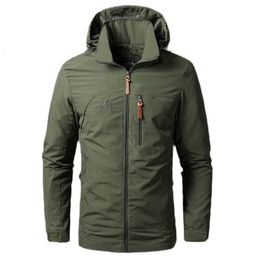 Mens Jackets Waterproof Military Hooded Jacket Windbreaker Outdoor Camping Sports Elastic Coat Male Clothing Thin Overcoat 230830