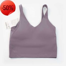 Lu-088 women Sports Yoga Bra Sexy Tank Top Tight Vest With Chest Pad No Buttery Soft Athletic Fitness Clothe Customkh