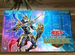 Tappetini per mouse Poggiapolsi YuGiOh Black Lustre Soldier - Soldier of Chaos TCG CCG Playmat Tappetino da gioco di carte collezionabili Tappetino da gioco da tavolo Tappetino per mouse 60x35 cm R230830