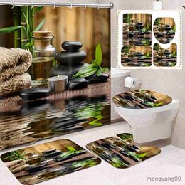 Shower Curtains Scented Candles Shower Curtain Bathroom Floor Mat Shower Curtain Decorative with R230831