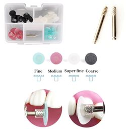 Other Oral Hygiene 40Pcs Dental Stem Polishing Discs Composite Finishing Disc 2Pcs Mandrel Disc Kit Dentist Teeth Whitening Tools 230829