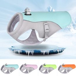 Dog Apparel Summer Cooling Vest Harness Reflective Quick Release Pet Clothes Cool Jacket For Small Medium Largr Accessories 230829