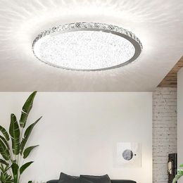 Ceiling Lights 22CM Modern Round Crystal Light Dimmable Flush Mount Chandelier Lamp Fixtures