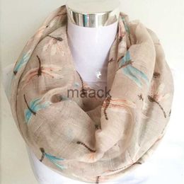 Scarves New Arrival Fashion animal print ring Scarf dragonfly ladies scarves Pashmina women scarves Butterfly hot sale infinity scarf HKD230830