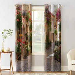 Curtain Modern Curtains Flowers Bedrooms Living Rooms Decorative Home Textile