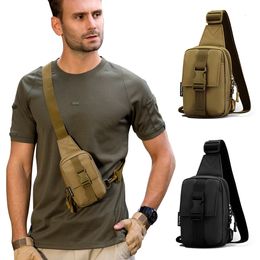 Backpack Tactical Chest Bag Military Trekking Pack EDC Sports Bag Shoulder Bag Crossbody Pack Assault Pouch for Hiking Cycling Campinga 230830