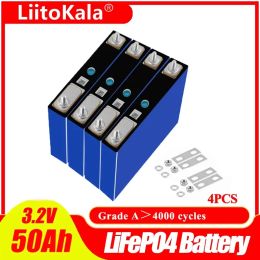 LiitoKala LiFePo4 3.2V 50AH 5C battery 3.2V lithium bateria for diy 12V e-bike e scooter wheel chair AGV car Golf carts