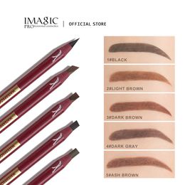 Eyebrow Enhancers IMAGIC Makeup Pencil With Brush Waterproof Long Lasting No Blooming Natural Sweat proof Easy Coloring Cosmetic 230829