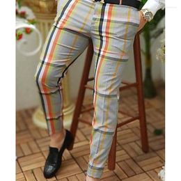 Men's Sleepwear Fashion Mens Spring Summer Slim Straight Trousers Men Casual Button Long Pant Streetwear Vintage Graphic Pants