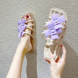 Slippers Ladies Summer Wear Outdoor Fashion Trend Student Cute Flowers Girl Heart Sandals And